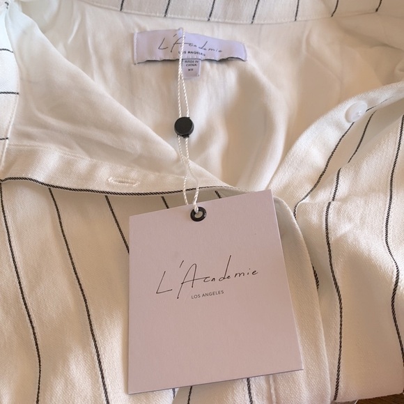 REVOLVE L’Academie  Mini Dress With Brasilia Collar Button Front Dress i… - Picture 5 of 5